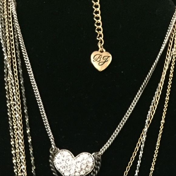 BETSY JOHNSON GOLD COLOR MULTI STRAND NECKLACE - Picture 4 of 4